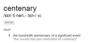 centenary definition